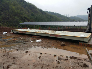 嵩縣德亭養牛場3mx10m定額50T數字地磅