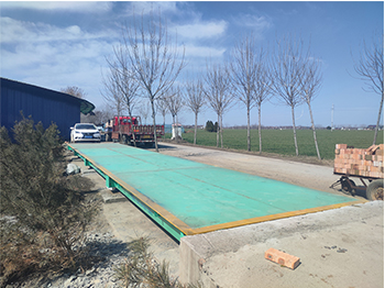 周口鹿邑楊湖口鎮大田莊磚廠150噸地磅