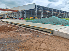 山西晉城晉鋼光伏裝備產業園100噸地磅